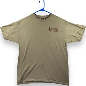 The Duck Company White Mountains Arizona Mens T-Shirt Size Large Tan Bear